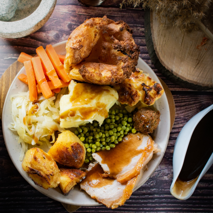 Carvery on crockery