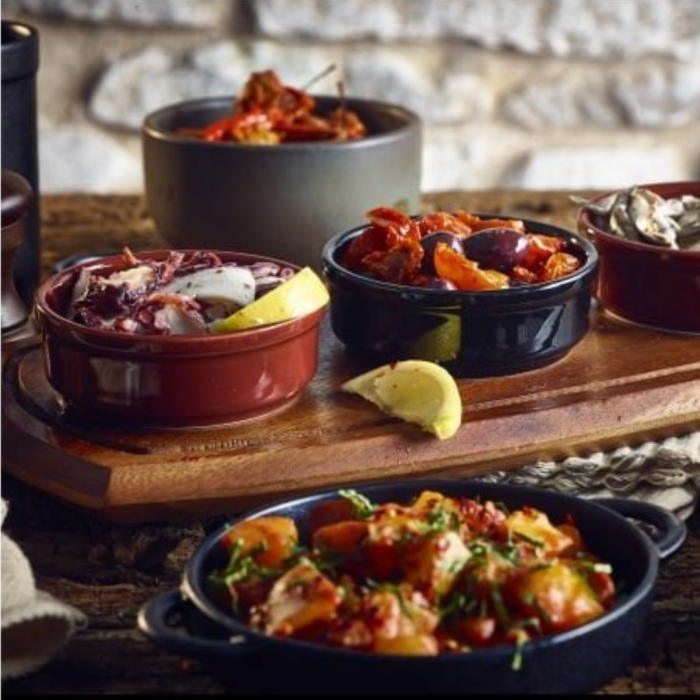 Terracotta and Cast iron dishes for Tapas