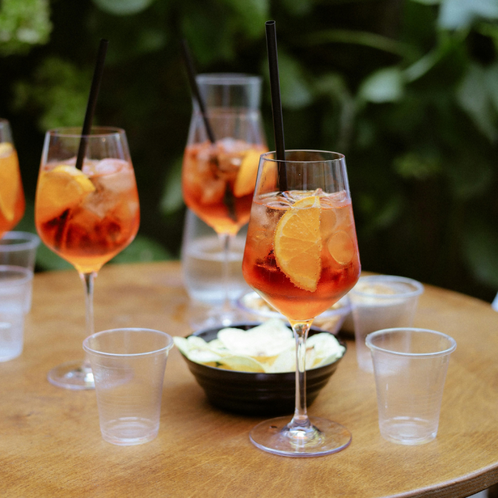 Summer cocktails aperol spritz