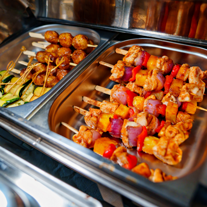 Heated food display