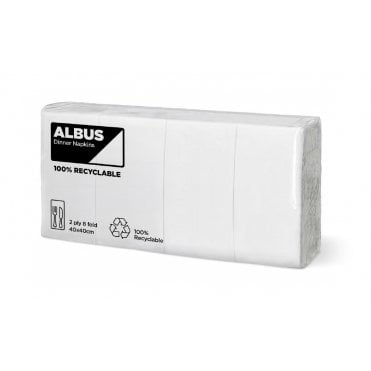 White 8-Fold Napkins 2ply