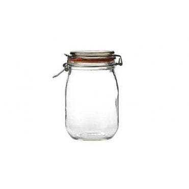 Clip Jars Preserving Jar with Clip Lid 53oz (1.5 Litres) | Box of 6