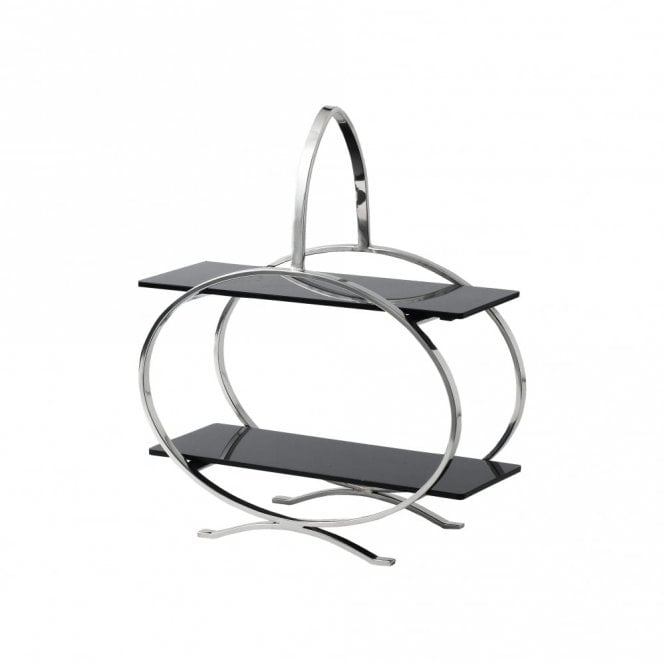 Artis Stainless Steel Cake Stand And 2 Acrylic Inserts | Box of 4