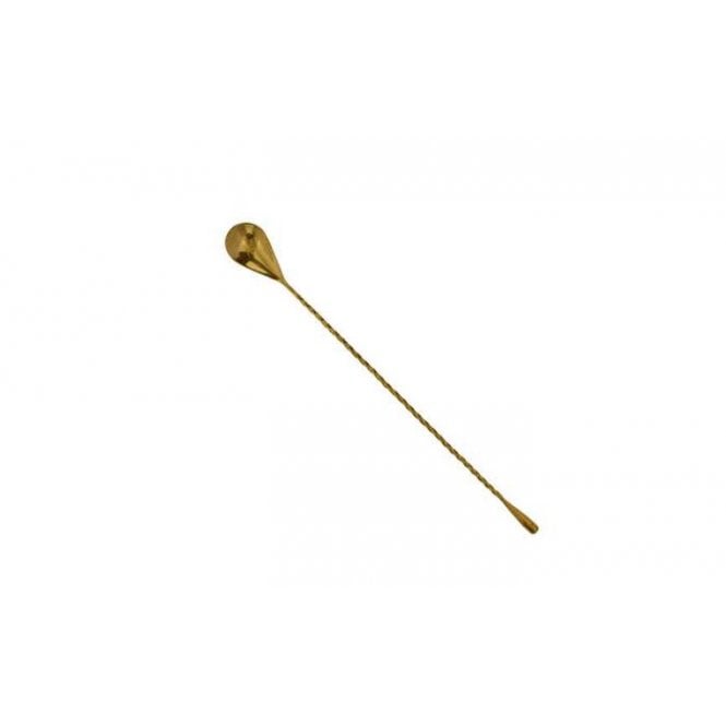 Artis Twisted Gold Plated Bar Spoon 30cm