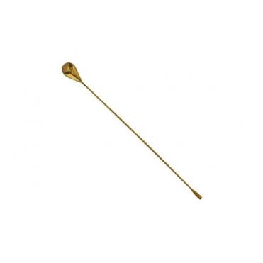 Twisted Gold Plated Bar Spoon 40cm