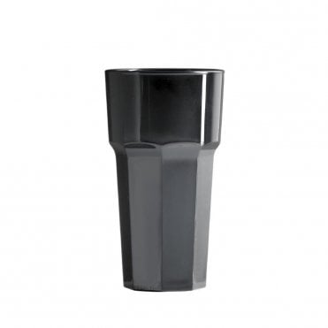 Elite Premium Polycarbonate Tall Tumblers 34cl (12oz) Black | Box of 36