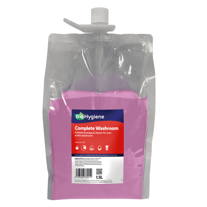 Biohygiene Washroom & Floor Cleaner - Dosing Pouch | 2x1.5Ltr