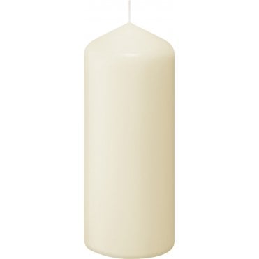 Ivory Pillar Candles 150/80mm  | Case of 8