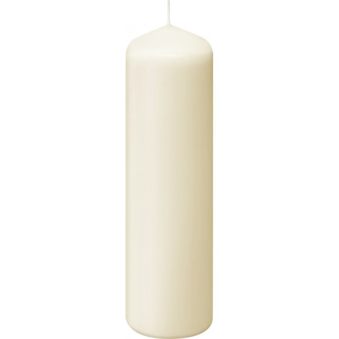 Bolsius Ivory Pillar Candles 250/78mm | Box of 6