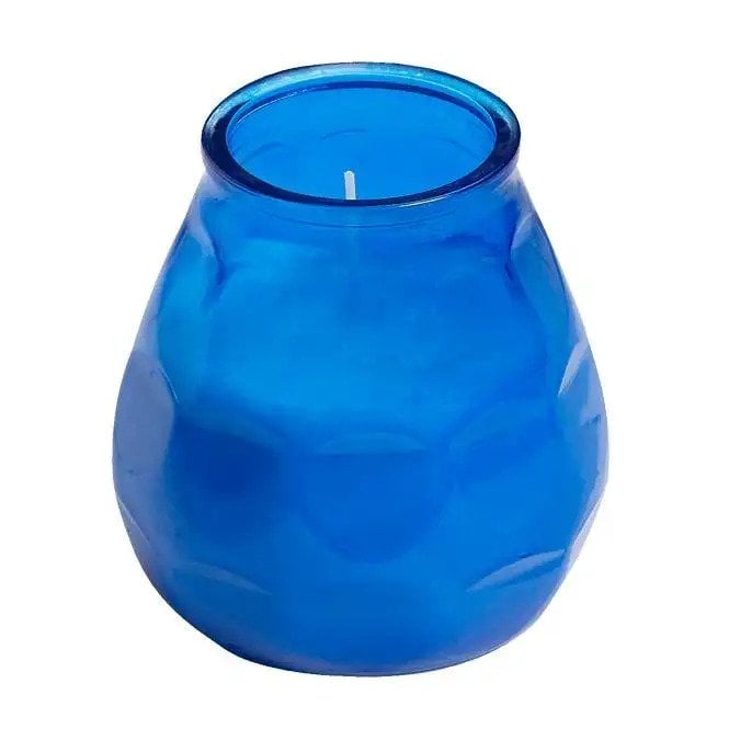 Bolsius Twilight Lowboy Candles Blue | Pack of 12
