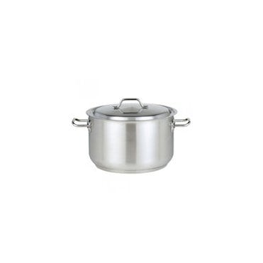 24cm/5.8L Professional Stainless Steel Stew Pan And Lid | Pack of 6