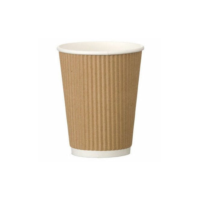 Catering Essentials Brown Triple Wall Hot Drink Cup 12oz | Box of 500
