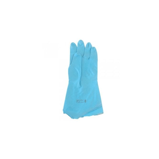 Catering Essentials Rubber Gloves Blue Large