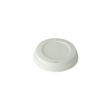 White Domed Sip-Thru Lid 12-16oz | Box of 1000