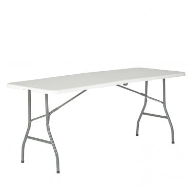 White Folding 6ft (180cm) Trestle Table