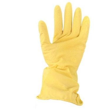 Yellow Rubber Gloves - Extra Large | Pair