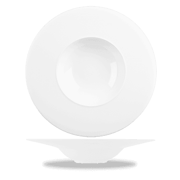 Alc Ambience White Medium Rim Med Rim Bowl 28cm | Box of 6