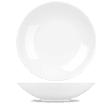 Alchemy Balance White Coupe Buffet Bowl 15.25" | Box of 4
