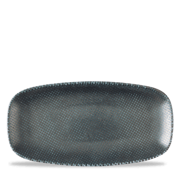 Astro Metallic Blue Chefs Oblong Plate 11 3/4" X 6" | Box of 12