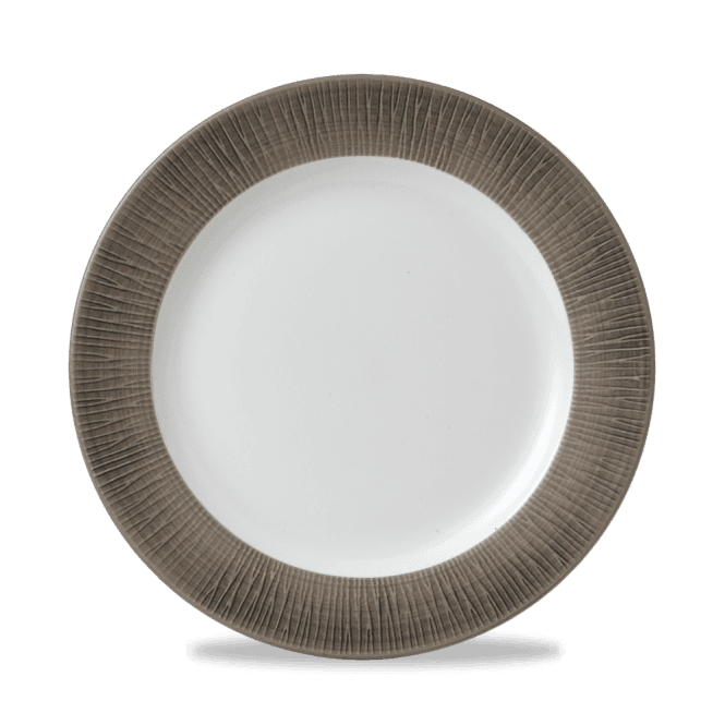 Churchill Bamboo Spinwash Dusk Footed Plate 10 1/4