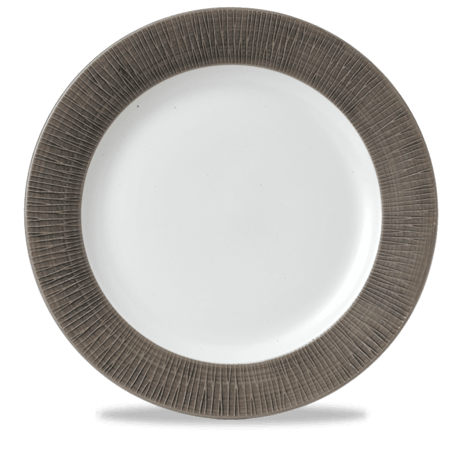 Churchill Bamboo Spinwash Dusk Footed Plate 12
