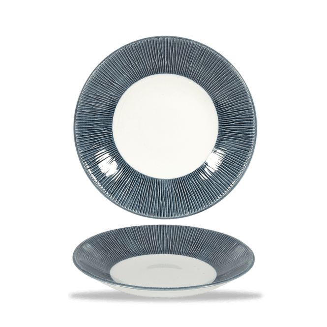 Churchill Bamboo Spinwash Mist Deep Coupe Plate 9 7/8