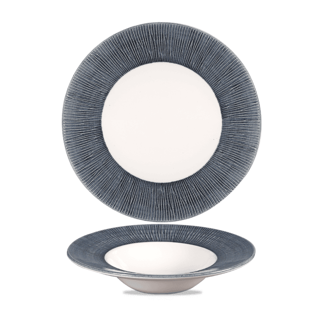 Churchill Bamboo Spinwash Mist Wide Rim Bowl 24cm | Box of 12