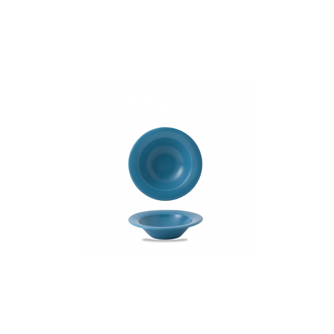 Churchill Blue Glaze Mid Rim Bowl 6.5