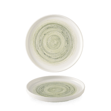 Elements Fern Walled Plate 6.3" | Box of 6