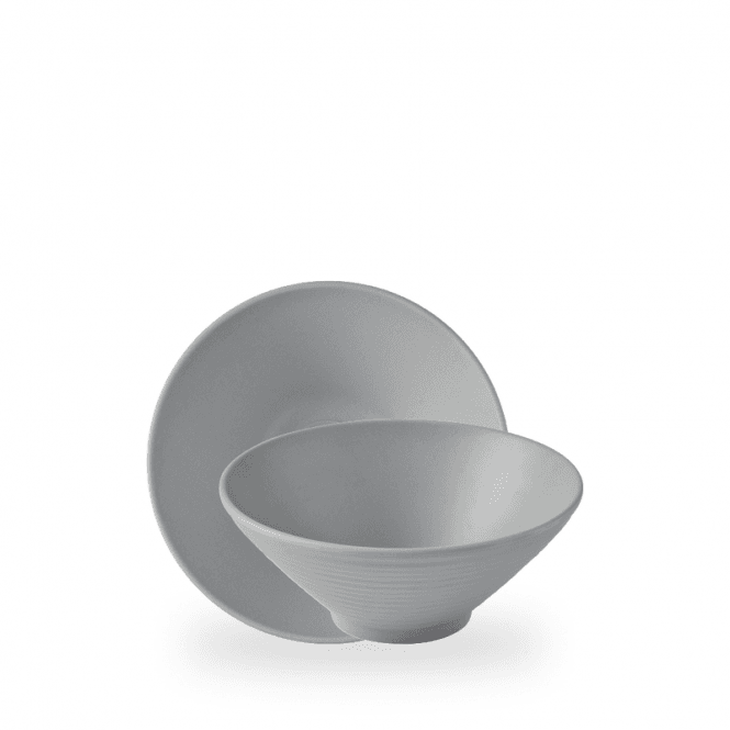 Churchill Emerge Seattle Grey Melamine Rippled Bowl Small 20cm | Box of 6