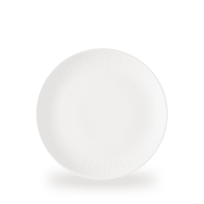Churchill Era White Evolve Coupe Plate 10.25