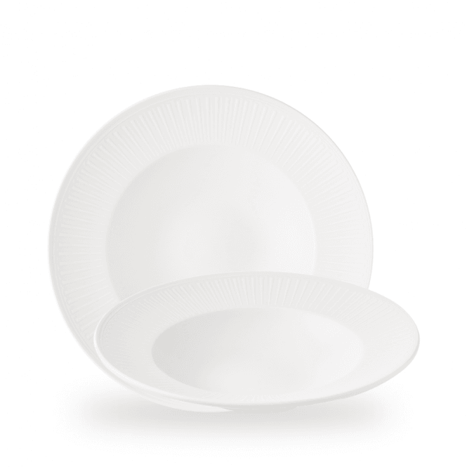Churchill Era White Profile Wide Rim Bowl Large 10.90