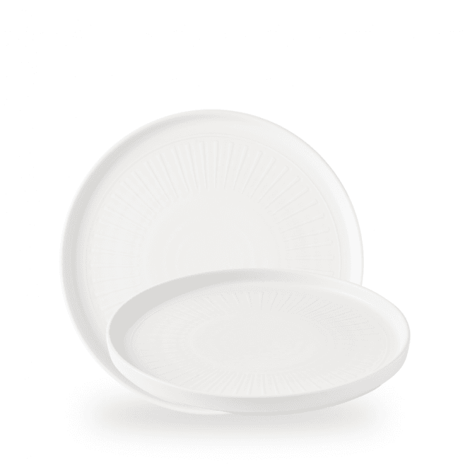 Churchill Era White Walled Plate 10 2/8