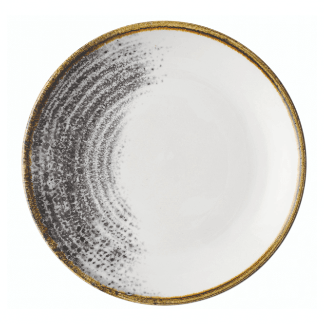 Churchill Homespun Accents Black Evolve Coupe Plate 10.25