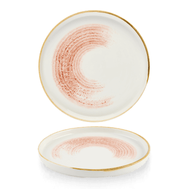 Homespun Accents Coral Walled Plate 10 2/8" | Box of 6