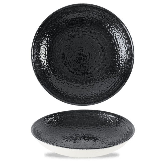 Churchill Homespun Chroma Black Evolve Coupe Bowl 9.75