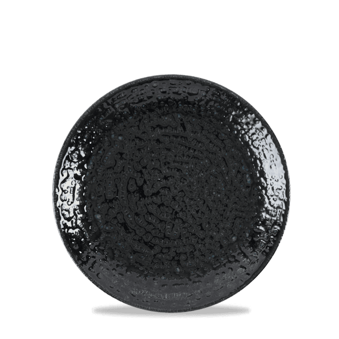 Churchill Homespun Chroma Black Evolve Coupe Plate 6.5