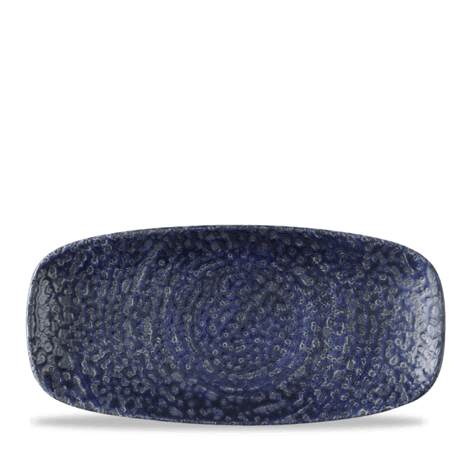 Churchill Homespun Chroma Twilight Chefs Oblong Plate 10.6