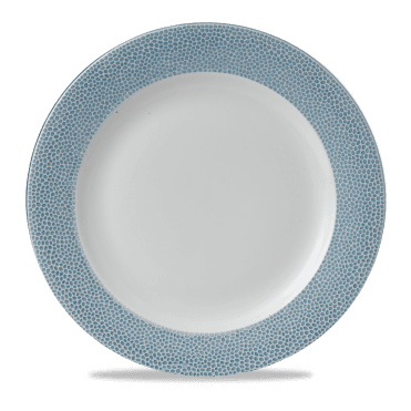 Isla Spinwash Ocean Blue Profile Wide Rim Plate 12" | Box of 12
