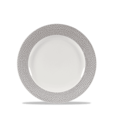 Isla Spinwash Shale Grey Plate 6 5/8" | Box of 12