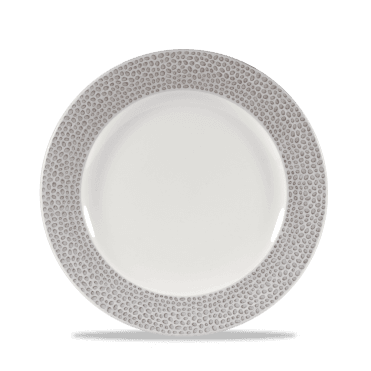 Isla Spinwash Shale Grey Plate 8 1/4" | Box of 12