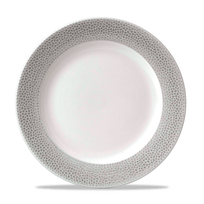 Churchill Isla Spinwash Shale Grey Profile Footed Plate 10 1/4