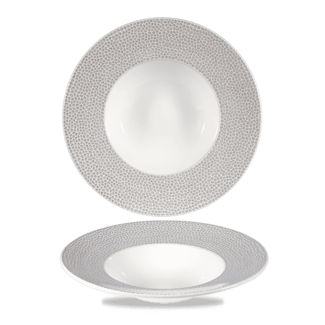 Churchill Isla Spinwash Shale Grey Wide Rim Bowl 9 1/2