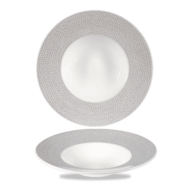 Isla Spinwash Shale Grey Wide Rim Bowl 9 1/2" | Box of 12