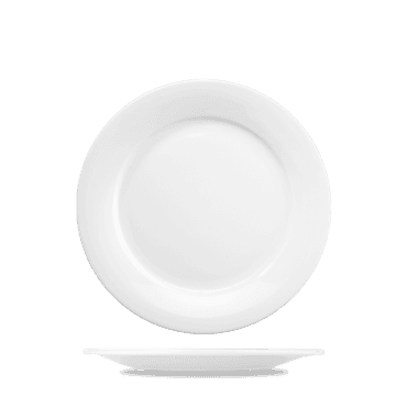 Menu Porcelain Mid Rim Plate 8" | Box of 6