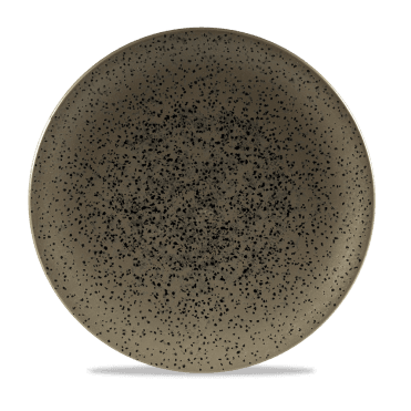 Menu Shades Caldera Flint Grey Coupe Plate 10.5" | Box of 6