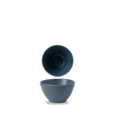 Oslo Blue Contour Dip Pot 4oz | Box of 12