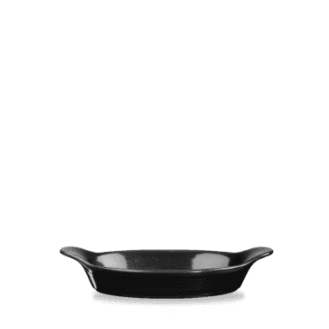 Oynx Black Intermediate Oval Eared Dish 23.2X12.5cm | Box of 6