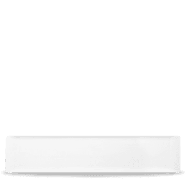 Plastic Rect White Melamine Tray 18 2/8X4 1/8" | Box of 4