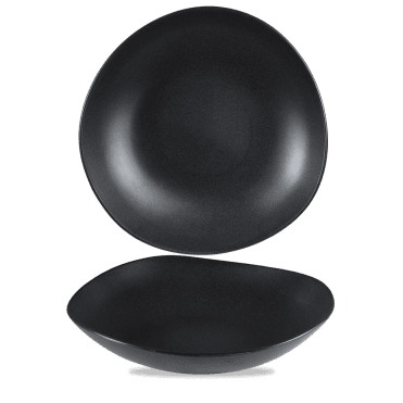 Plastic Trace Granite Blk Melamine Bowl 15" | Box of 2
